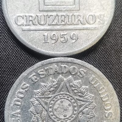 MVM 281 - Moeda 2 cruzeiros - Alumínio - 1959 - FC