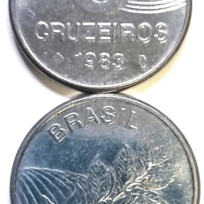 MVM 352 - Moeda 5 Cruzeiros - Café - Aço Inoxidável - 1983 - FC