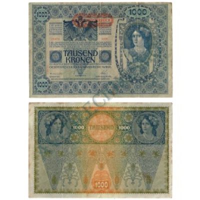 Cédula - Áustria - Km60 - 1000 Kronen - 1919 - XF