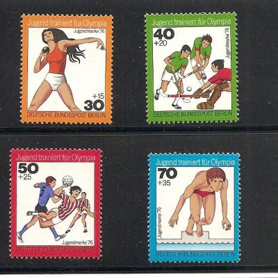 Berlin - Alemanha - Serie de selos  - Esportes Olímpicos 1976