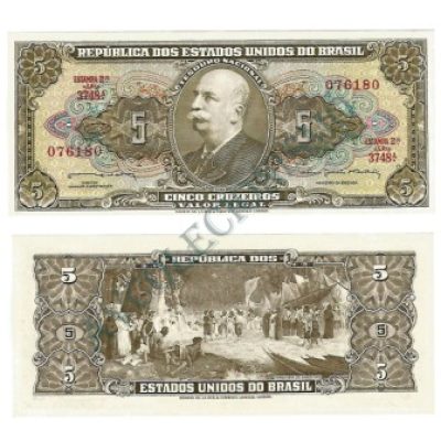 C073 - 5 Cruzeiros - Última série - 1964 - FE
