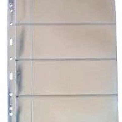 Folhas para 4 Cédulas - ACETATO - Furos Universais -  32Cm x24 Cm