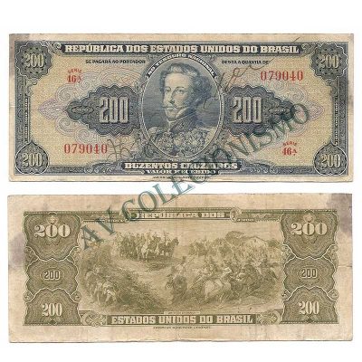 C037 - 200 Cruzeiros -  Autografada - 1943 - MBC