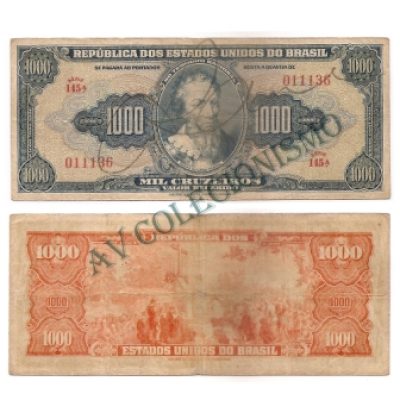 C048 - 1000 Cruzeiros - 1943 - Autografada - MBC