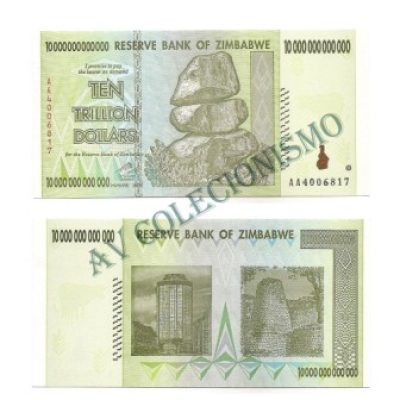 Cédula - Zimbabwe - Km088 - 10 Trilhoes de Dollar - 2008 - FE