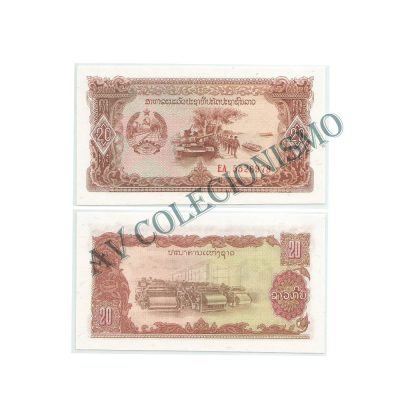 Cédula - Laos - Km028R - 20 Kip - 1979 - FE - Reposição