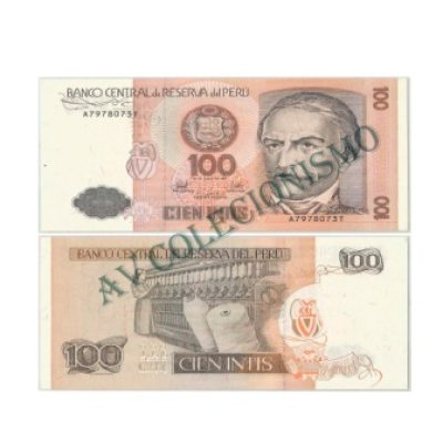 Cédula - Peru - Km133 - 100 Intis - 1987 - FE