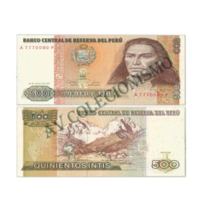 Cédula - Peru - Km134b - 500 Intis - 1987 - FE
