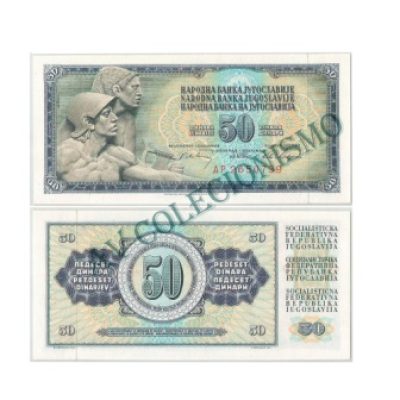 Cédula - Yugoslavia - Km083c - 50 Dinara - 1968 - FE