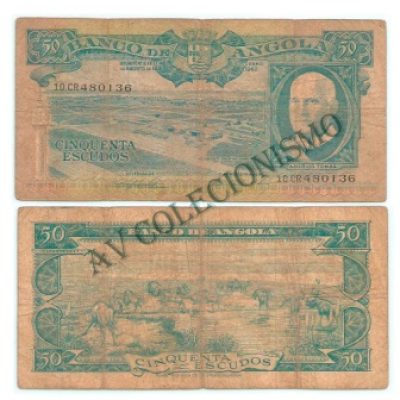 Cédula - Angola - Km093 - 50 Escudos - 1962 - MBC