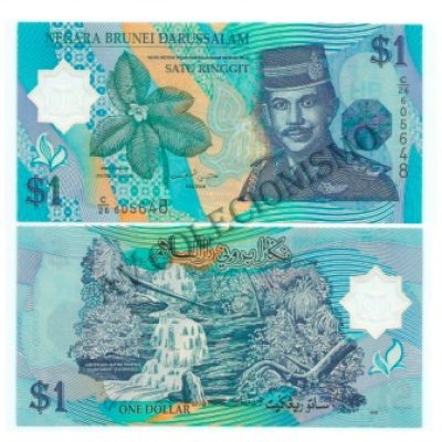 Cédula - Brunei - Km022 - 1  Ringgit - 1996 - FE