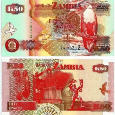 Cédula - Zambia - Km037b - 50 Kwacha - 1992 - FE