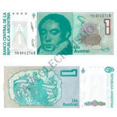 Cédula - Argentina - Km323b - 1 Austral - 1985-89 - FE
