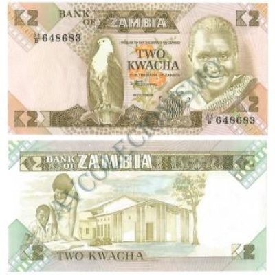 Cédula - Zambia - Km024c - 2 Kwacha - 1988 - FE