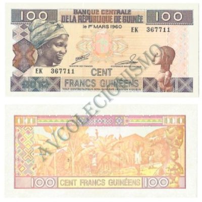 Cédula - Guiné - Km35b - 100 Francs Guinéens  - FE