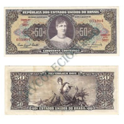 C092 - 50 Cruzeiros - 1960 - SOB/FE