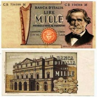 Cédula - Italia - Km101a - 1000 Lire -1971