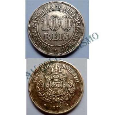 MNI 011 - Moeda 100 réis - Niquel - 1878 -  SOB