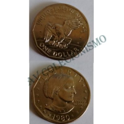 Moeda Estados Unidos da América - Km207 - One Dollar - 1980D