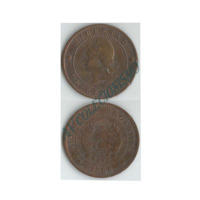 Moeda Argentina - Km032 - 1 Centavos - 1884