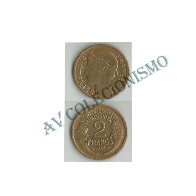 Moeda França - KM0886 - 2 Francos - 1938