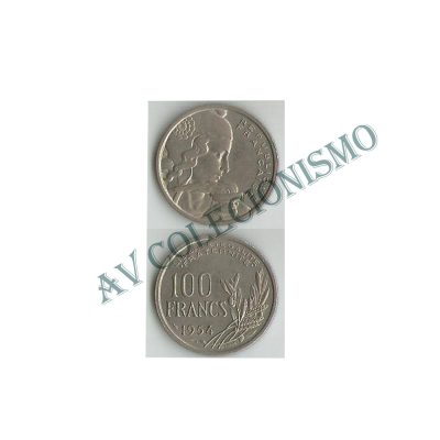 Moeda França - KM0919.2 - 100 Francos - 1954B