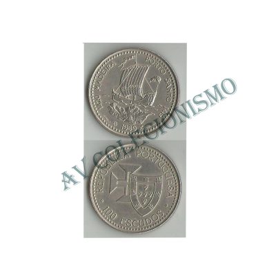 Moeda Portugal - Km647 - 100 Escudos - 1989