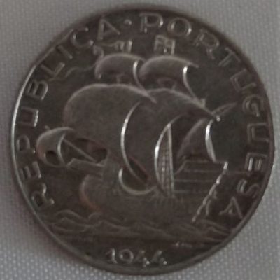 Moeda Portugal - Km580 - 2e1/2 Escudos - 1944