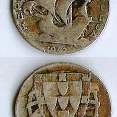 Moeda Portugal - Km580 - 2e1/2 Escudos - 1947