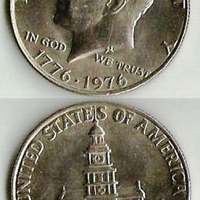 Moeda Estados Unidos da América - Km205 - Half Dólar - 1976