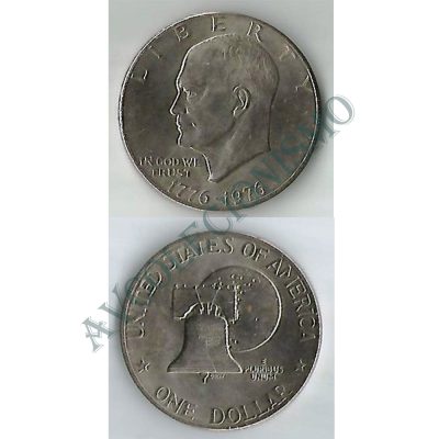 Moeda Estados Unidos da América - Km206 - One Dollar - 1976 - Tipo II
