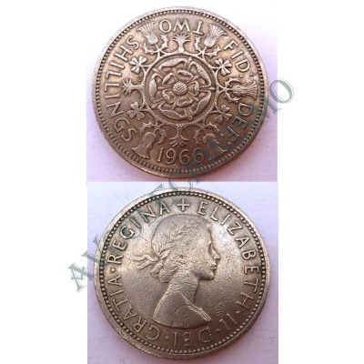 Moeda Inglaterra - Km0906 - FLORIN - Two Shillings - 1971