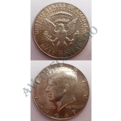 Moeda Estados Unidos da América - Km202a - Half Dólar - 1967