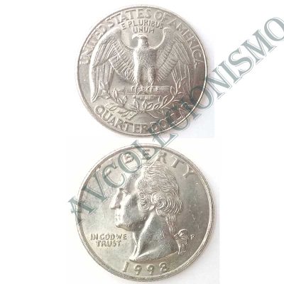 Moeda Estados Unidos da América - Km164a - Quarter Dólar - 1998P