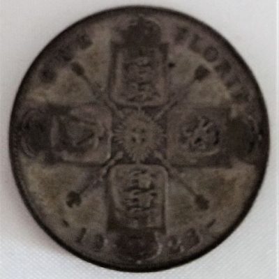 Moeda Inglaterra - Km0817a - 1 Florin - (2 Shilling) - Prata - 1923