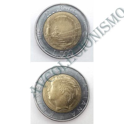 Moeda Italia - Km111 - 500 Liras - 1983