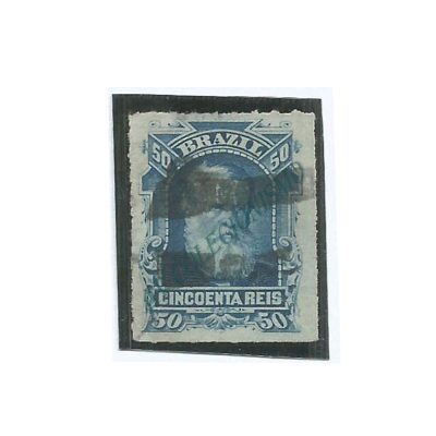 SR039U - 50 Reis - Dom Pedro ll - PERCÊ - Barba Branca - 1877/78 - Império
