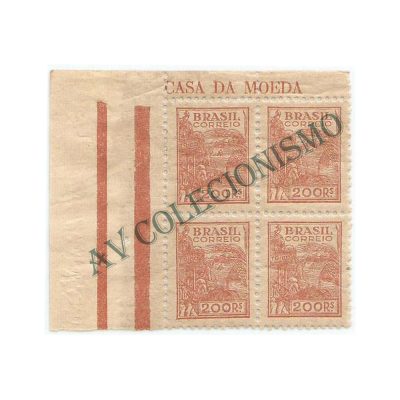 QR357A - Quadra Trigo - 100 Reis - R357A