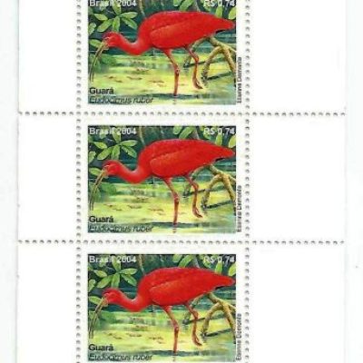 SC2564SP09 - Tira com 4 Selos Comemorativos - GUARÁ  - 2004 - MINT - Despersonalizado