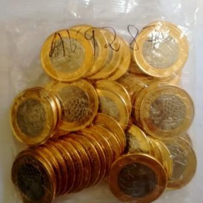 Sachê com 50 Moedas Olímpicas - Mascote Paralímpico - TOM - 1 Real -  MRS 130 - 2016