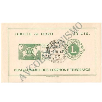 B021 CPD - Bloco Jubileu de Ouro do Lions Club International - 1967