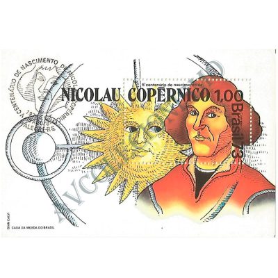 B034 CBC - Bloco 5º Cinquentenário do nascimento de Nicolau Copérnico - 1973