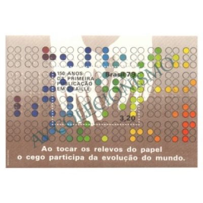 B043 - 150 Anos da primeira publicação em braille - 1979 - MINT