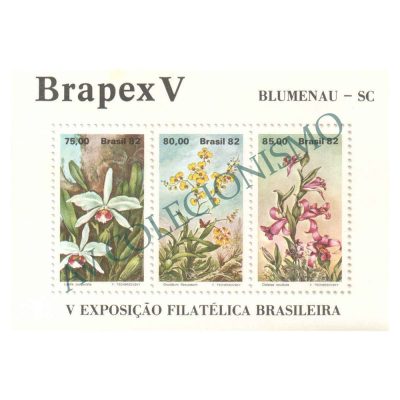 B051 - Brapex V - Exposição Filatélica Brasileira. Blumenau - 1982 - MINT