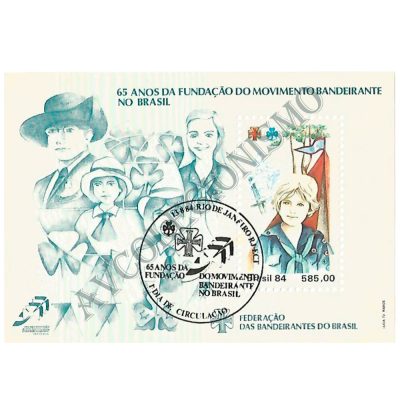 B068 CBC - Bloco 65 anos da Fundação do Movimento Bandeirante no Brasil - 1984