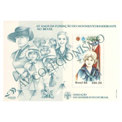 B068 - 65 Anos da Fundação do Movimento Bandeirante no Brasil - 1984 - MINT