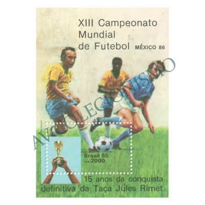 B070 - XIII Campeonato Mundial de Futebol - México-86 - 1985 - MINT