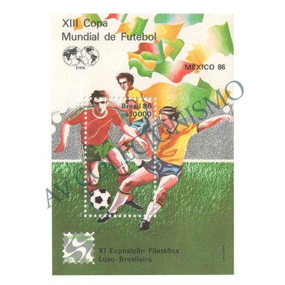 B071 - XIII Campeonato Mundial de Futebol - México-86 - 1986 - MINT