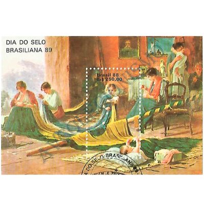 B076 CBC - Bloco Brasiliana 89 - Dia do Selo - 1989