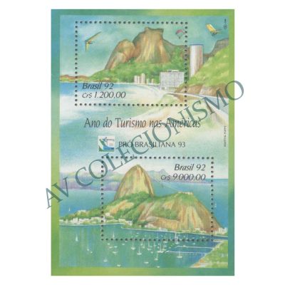 B093 - Ano do Turismo nas Américas. Pró-Brasiliana - 1992 - MINT
